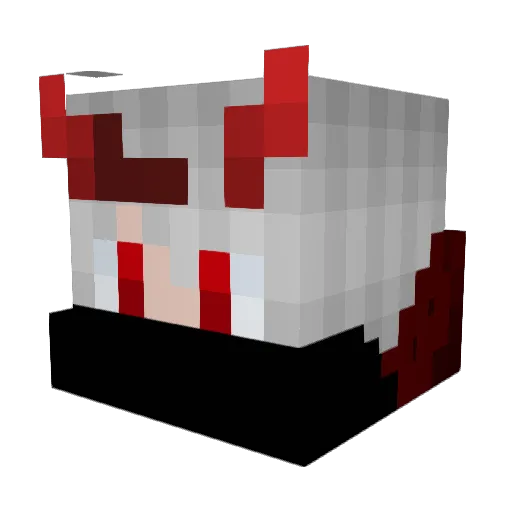 Diablo309 Minecraft avatar head, 3D render