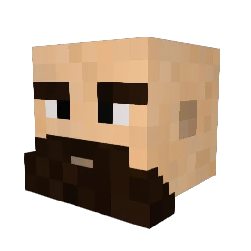 Diablo311 Minecraft avatar head, 3D render