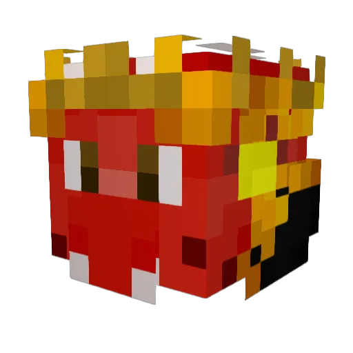 DiabloArsenal Minecraft avatar head, 3D render