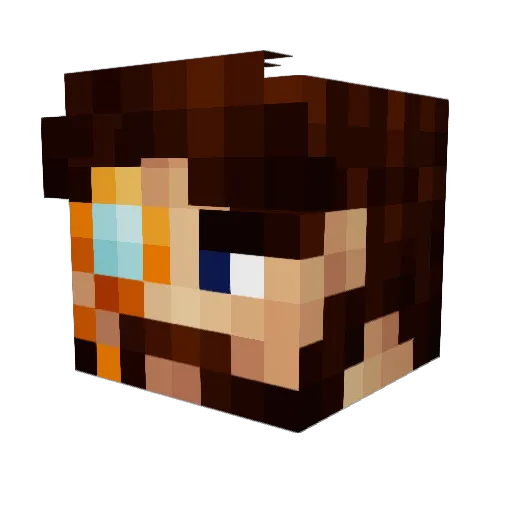 DiabloCenturion Minecraft avatar head, 3D render