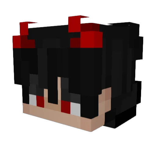 DiabloDCLXVI Minecraft avatar head, 3D render