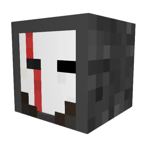 DiabloDrip Minecraft avatar head, 3D render