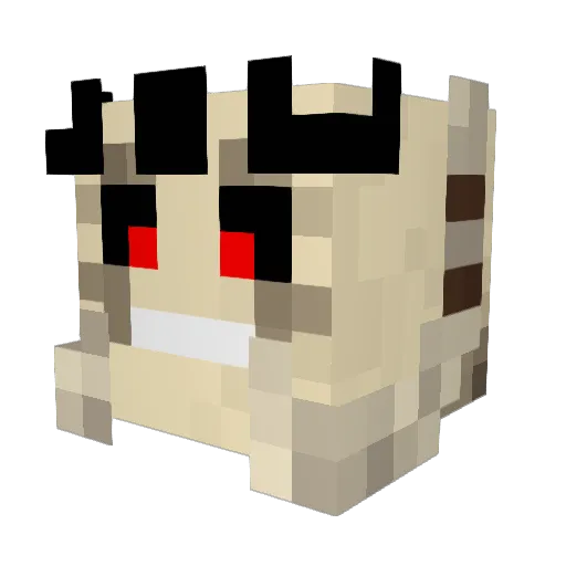 DiabloDriver Minecraft avatar head, 3D render