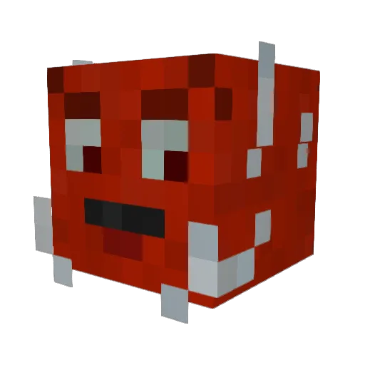 DiabloN19 Minecraft avatar head, 3D render