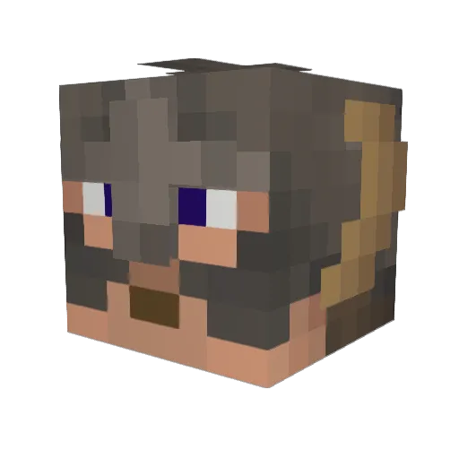 DiabloSlayer252 Minecraft avatar head, 3D render