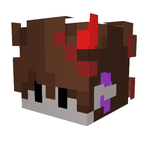 Diablo_Doodles Minecraft avatar head, 3D render
