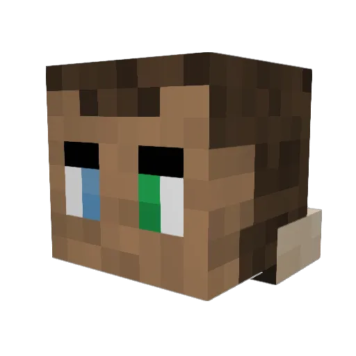 Diablobane Minecraft avatar head, 3D render