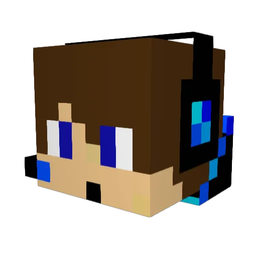 DiablosMuchacho Minecraft avatar head, 3D render