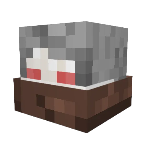 Diablosoul121 Minecraft avatar head, 3D render