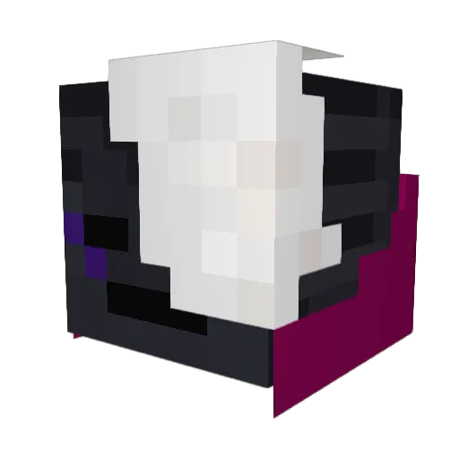 Diablotismiley Minecraft avatar head, 3D render