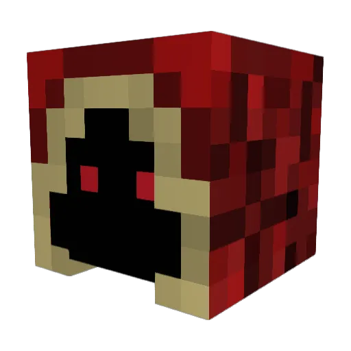 Diablous89 Minecraft avatar head, 3D render