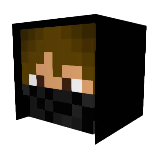 Diabolic_Waffle Minecraft avatar head, 3D render