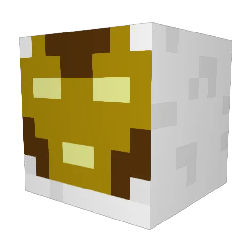 Diabolical Minecraft avatar head, 3D render