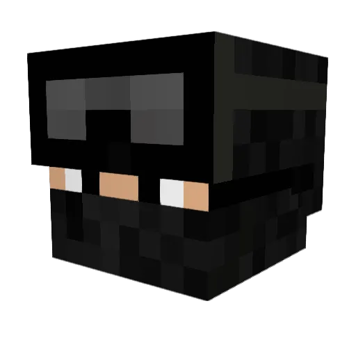 Diabolik62 Minecraft avatar head, 3D render