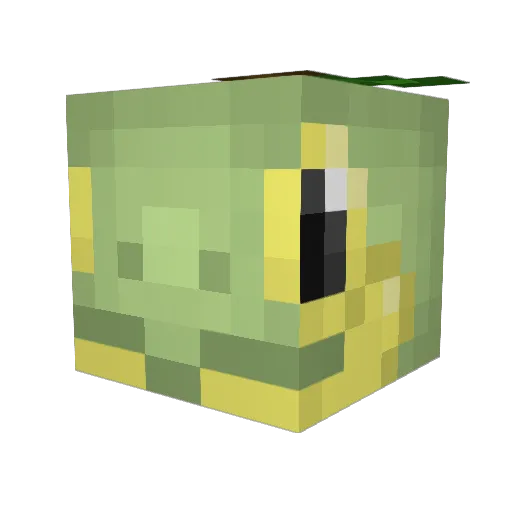 Diabolikaa Minecraft avatar head, 3D render