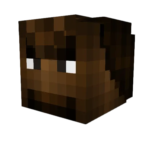 Diabolokal Minecraft avatar head, 3D render