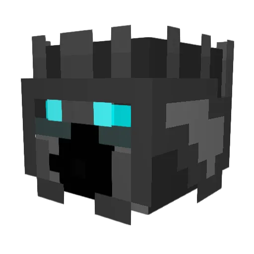 DiabolusCorvus Minecraft avatar head, 3D render