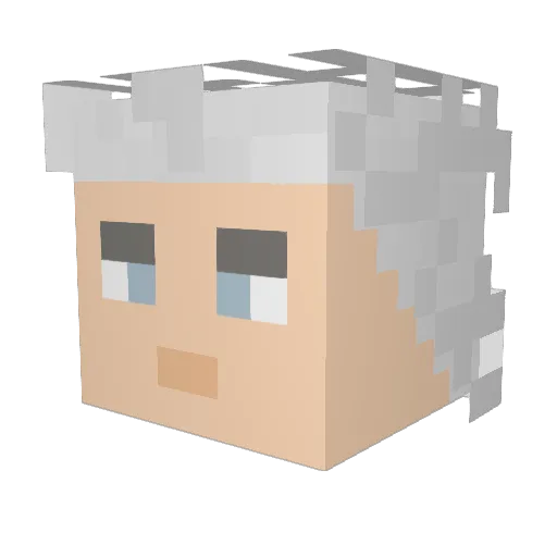 DiahoRreaDaVe Minecraft avatar head, 3D render