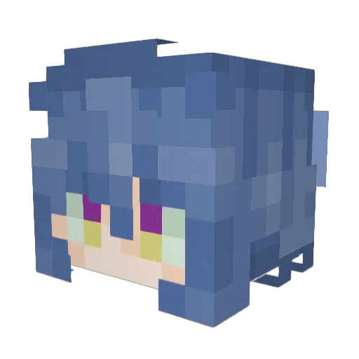Diakosa Minecraft avatar head, 3D render