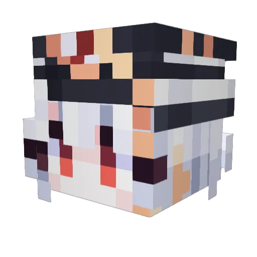 DialDforDicken Minecraft avatar head, 3D render