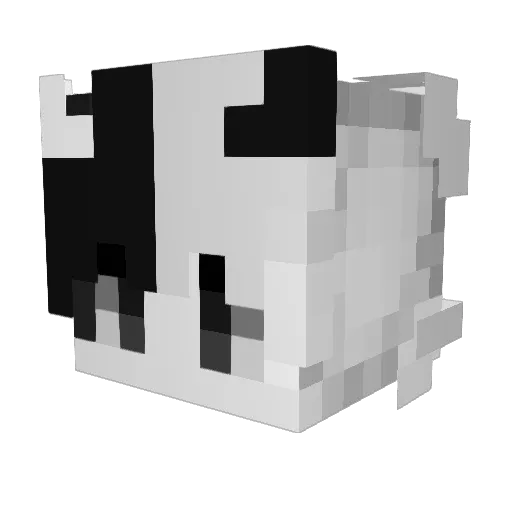 Dialectical Minecraft avatar head, 3D render