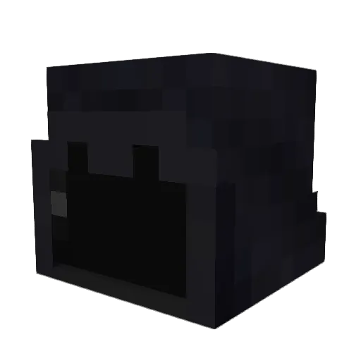 Dialectric Minecraft avatar head, 3D render