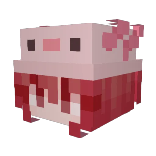DiamMIss Minecraft avatar head, 3D render