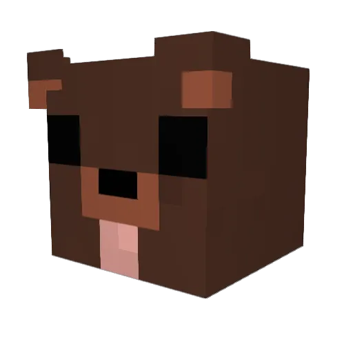 Diamant117 Minecraft avatar head, 3D render