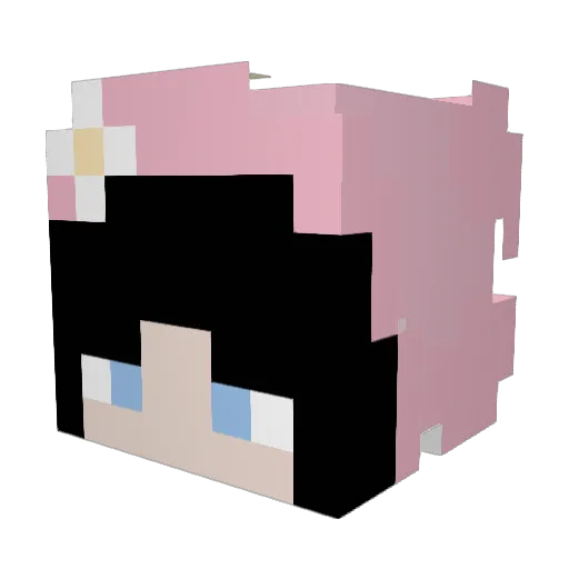 Diamant258 Minecraft avatar head, 3D render