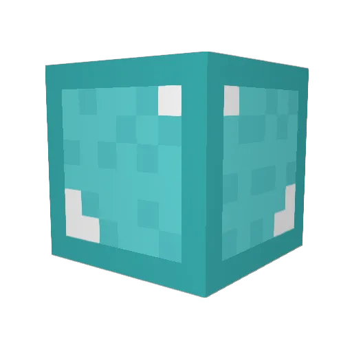 DiamantKungen Minecraft avatar head, 3D render