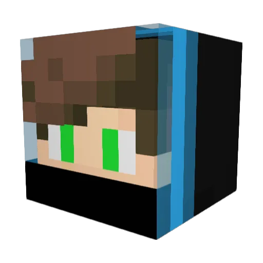 DiamantMichel Minecraft avatar head, 3D render