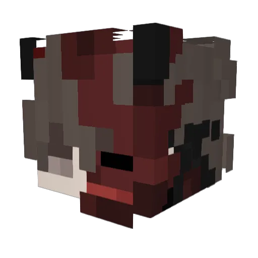 DiamantTrinity2 Minecraft avatar head, 3D render