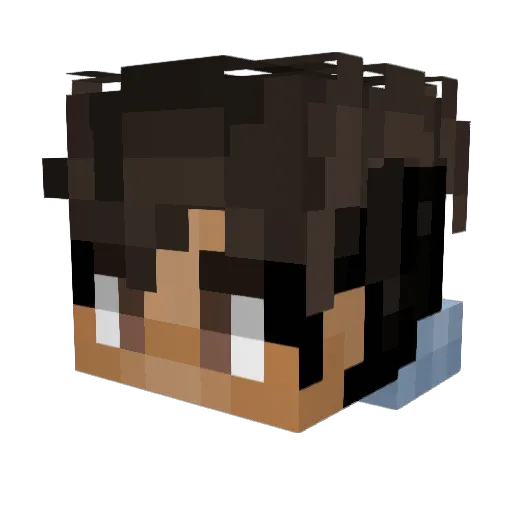 Diamant_Panzer Minecraft avatar head, 3D render