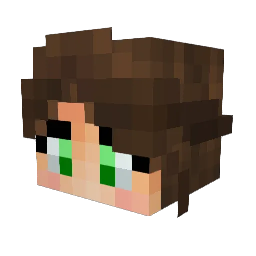 Diamanta5136 Minecraft avatar head, 3D render
