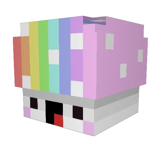 Diamante91z Minecraft avatar head, 3D render
