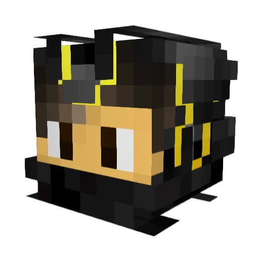 Diamantee19 Minecraft avatar head, 3D render