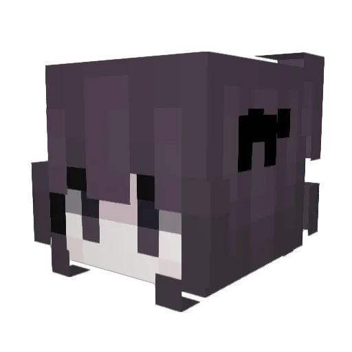 Diamarpa Minecraft avatar head, 3D render