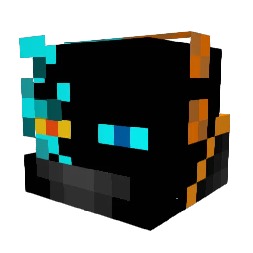Diament800 Minecraft avatar head, 3D render