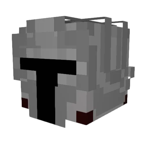 DiamentowyRobot Minecraft avatar head, 3D render