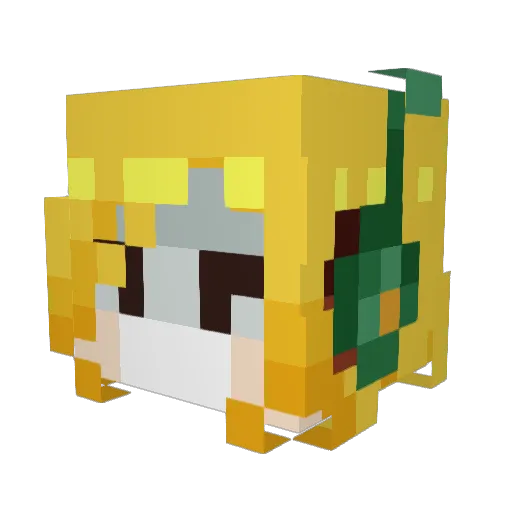 Diamnye Minecraft avatar head, 3D render