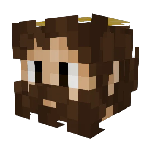 Diamond201837 Minecraft avatar head, 3D render