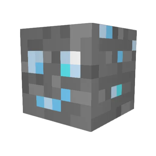Diamond2627 Minecraft avatar head, 3D render
