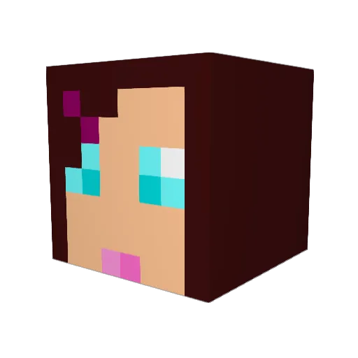 Diamond6013 Minecraft avatar head, 3D render