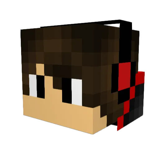 DiamondAxe21 Minecraft avatar head, 3D render