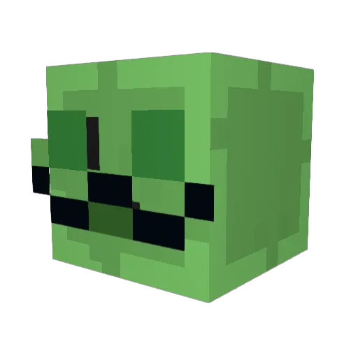 DiamondBoat Minecraft avatar head, 3D render