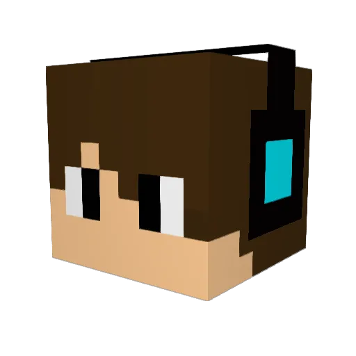 DiamondBoy2008 Minecraft avatar head, 3D render