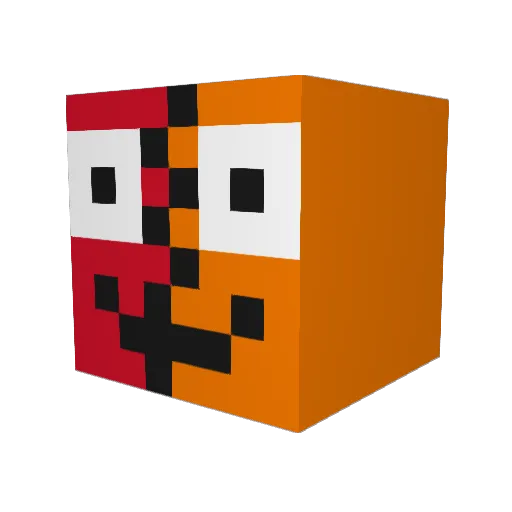 DiamondCat0011 Minecraft avatar head, 3D render
