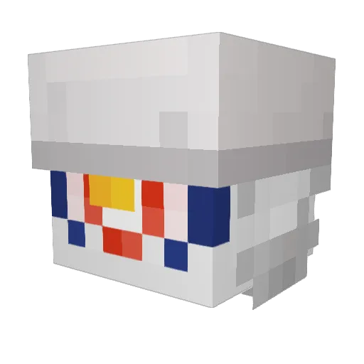 DiamondCom Minecraft avatar head, 3D render