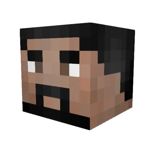 DiamondCrafter29 Minecraft avatar head, 3D render