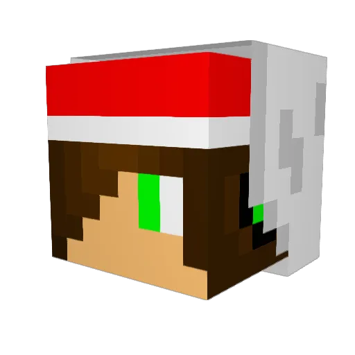 DiamondDude106 Minecraft avatar head, 3D render